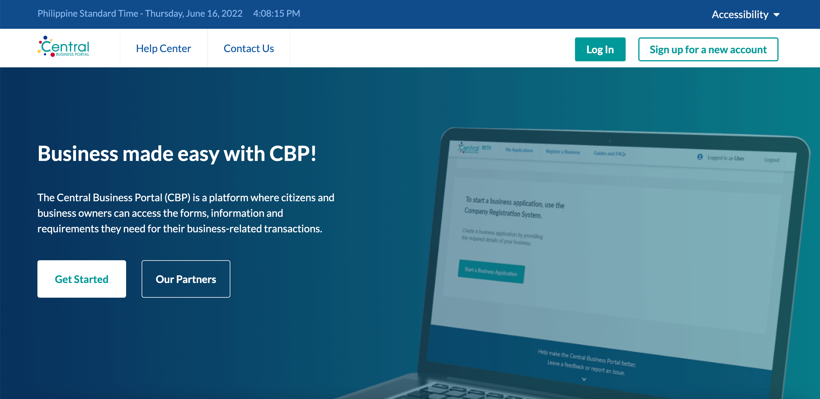 Online business registration? Visit Central Business Portal